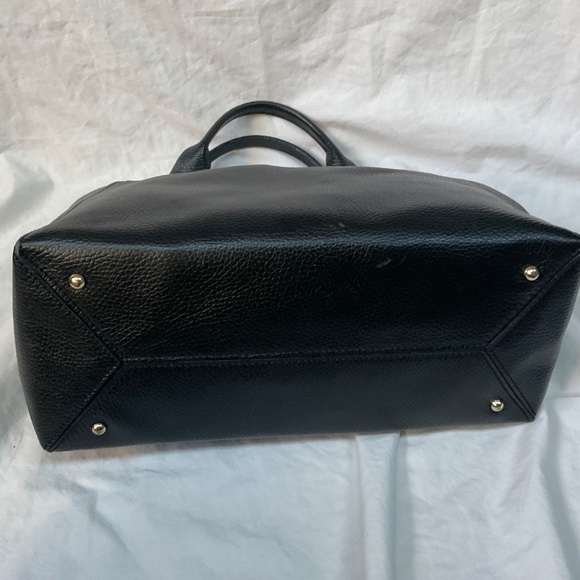 Divina Firenze Black Pebbled Leather Tote/Shoulder Bag - Picture 4 of 15